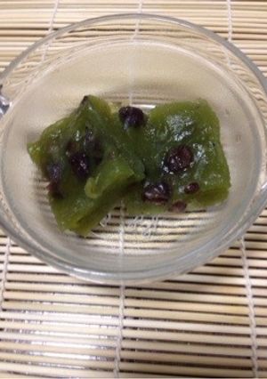 ぷるりん抹茶くずもち風-レシピのメイン写真