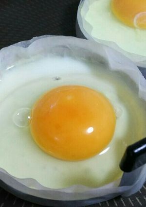 ハンバーガー用＊ノンオイル目玉焼き-レシピのメイン写真