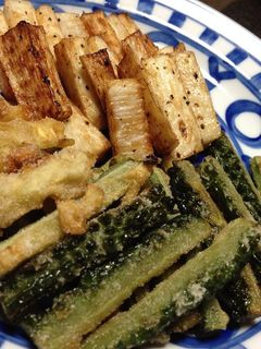 長芋とゴーヤの素揚げ-レシピのメイン写真