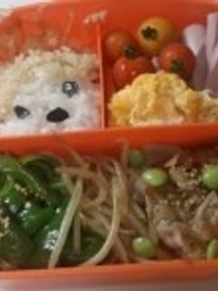 愛されモンチッチのヘルシーキャラ弁-レシピのメイン写真