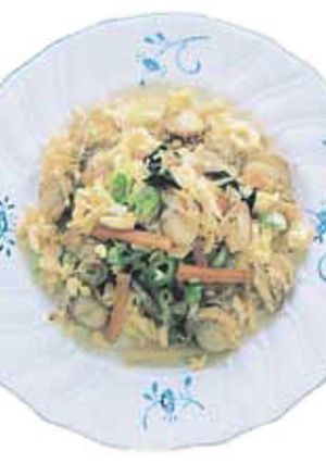 帆立貝といり卵の炒め煮-レシピのメイン写真