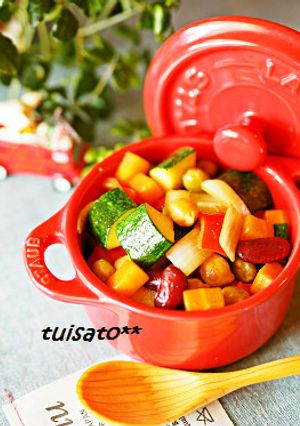 ＊簡単：お豆のラタトゥイユhu～＊-レシピのメイン写真