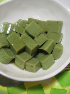 ヘルシー!抹茶豆乳寒天-レシピのメイン写真
