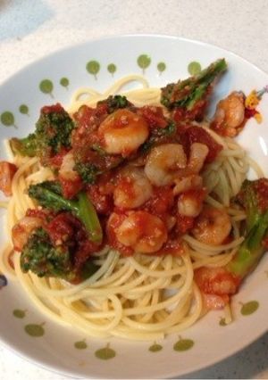 エビとブロッコリーの冷たいトマトパスタ-レシピのメイン写真