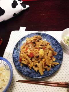 ゴーヤとトマトの炒めもの-レシピのメイン写真