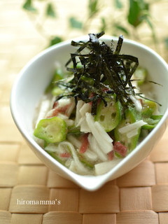 オクラと長イモの梅肉和え-レシピのメイン写真