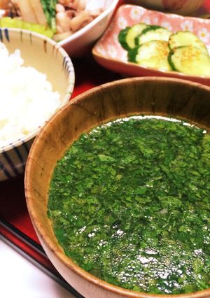 モロヘイヤスープ くいずぃーん-レシピのメイン写真