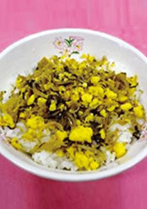 しゃくし菜ごはん-レシピのメイン写真