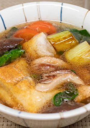 鴨の皮でつくるお雑煮-レシピのメイン写真