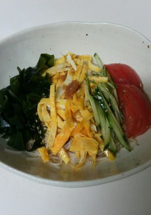 いつもと違う☆ぶっかけ素麺-レシピのメイン写真