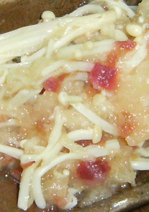 エノキの梅肉おろし和え♪-レシピのメイン写真