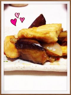 茄子とカジキのオイスター黒酢炒め-レシピのメイン写真