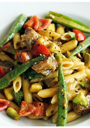 鰹のタタキとバルサミコの冷製パスタ-レシピのメイン写真
