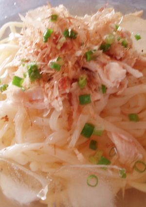 さっぱり＊梅ささみの冷やしうどん＊-レシピのメイン写真