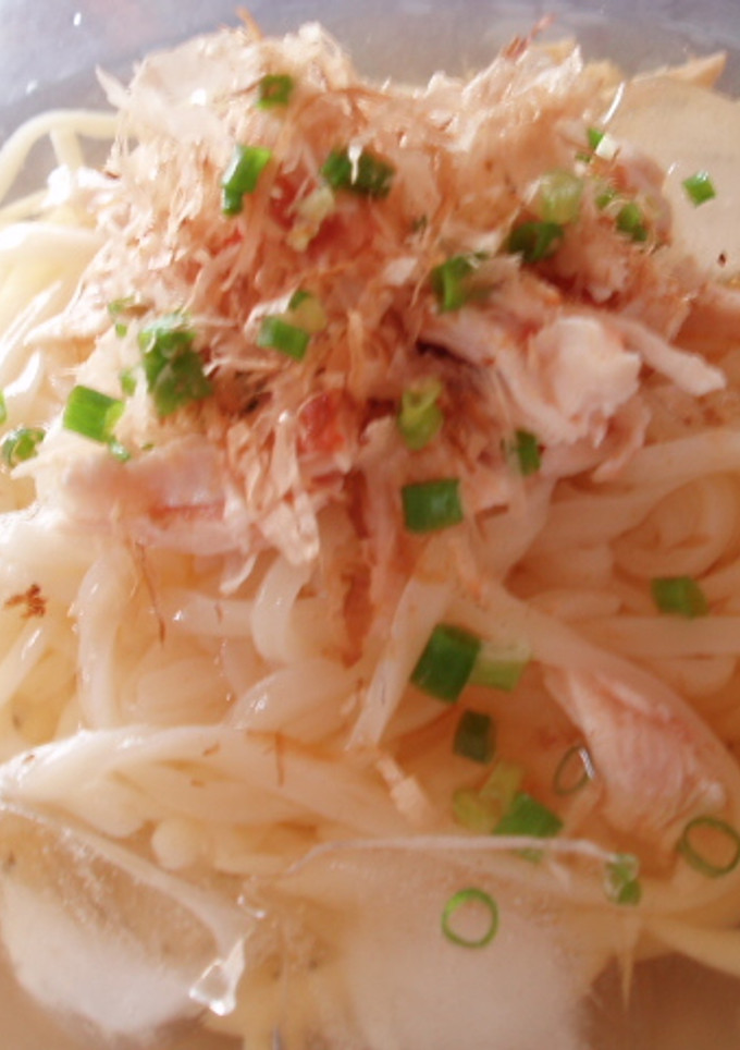 さっぱり＊梅ささみの冷やしうどん＊-レシピのメイン写真