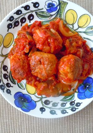 なすとトマトでイタリア風ミートボール-レシピのメイン写真