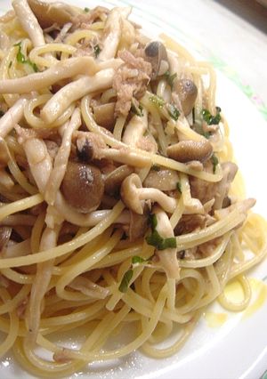 大葉にんにく醤油で☆ツナしめじパスタ-レシピのメイン写真