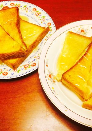 *簡単ハニートースト♡夜食にどうぞ*-レシピのメイン写真
