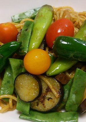 レトルトカレーボナーラ夏野菜のせ-レシピのメイン写真
