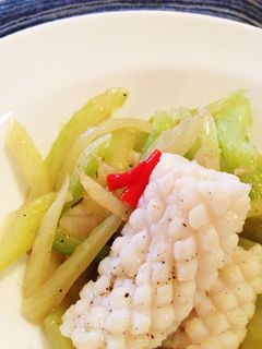 イカとセロリの辛旨☆アジアン炒め-レシピのメイン写真
