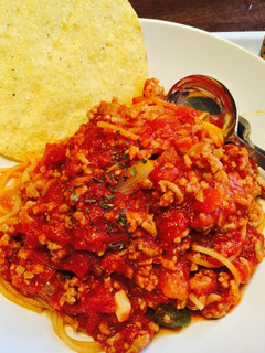 トマト缶でミートパスタ-レシピのメイン写真