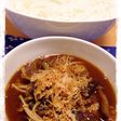 つけ麺風*カレーそうめん(冷や麦)