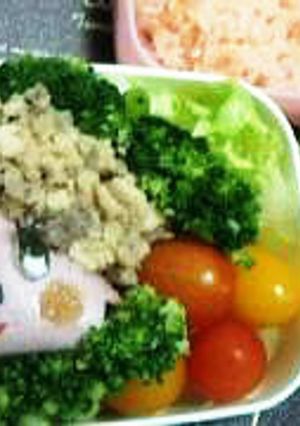 家計と健康に優しいモンチッチ弁当-レシピのメイン写真