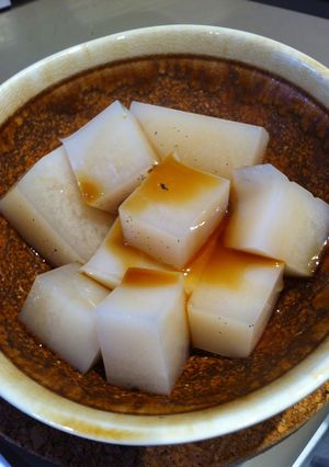 粉寒天＋自家製アーモンドミルク-レシピのメイン写真