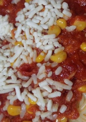 トマトとツナコーンのスパゲティ-レシピのメイン写真