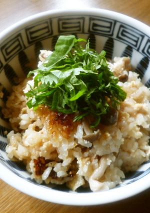 鶏としめじの土鍋ご飯♪-レシピのメイン写真