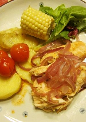 サーモンのクッキングペーパー焼き-レシピのメイン写真