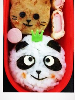 キャラ弁☆簡単おにぎりパンダ-レシピのメイン写真