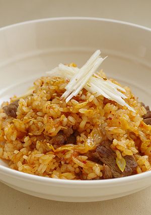 牛肉とキムチのスタミナ炒飯-レシピのメイン写真