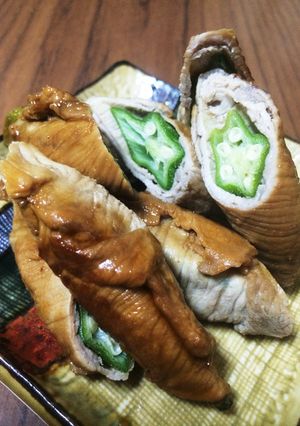 ど定番！！オクラの肉巻き-レシピのメイン写真