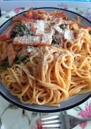 簡単クリームナポリタン-レシピのメイン写真