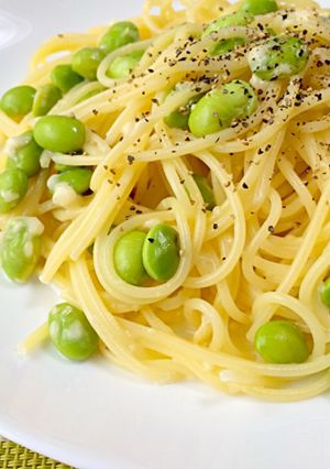 余った枝豆で！簡単クリームパスタ-レシピのメイン写真