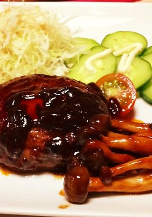キノコハンバーグ-レシピのメイン写真