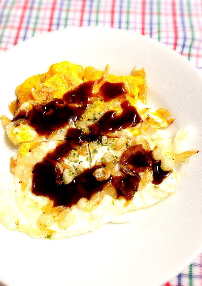 簡単！卵1個でお好み焼き風-レシピのメイン写真