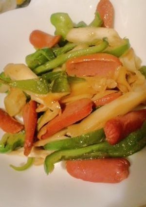 ウインナー野菜炒め-レシピのメイン写真