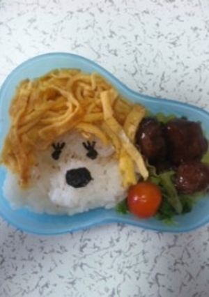 ゴールドモンチッチのキャラ弁-レシピのメイン写真