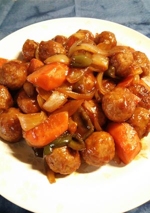 うちの酢豚♪肉団子で作る簡単レシピ♪-レシピのメイン写真