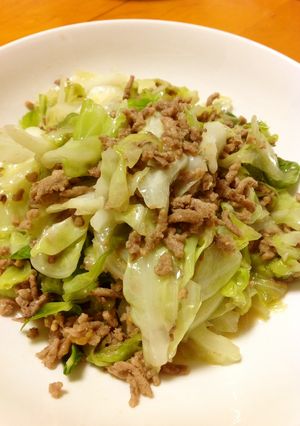 キャベツの肉味噌炒め-レシピのメイン写真
