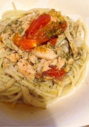 ＊サーモンのバジルソースパスタ＊-レシピのメイン写真