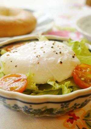 朝食に☆ポーチドエッグサラダ-レシピのメイン写真