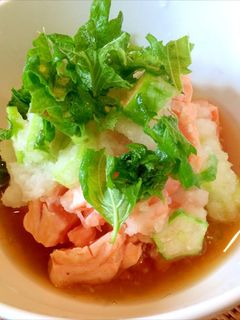 タタキサーモンのみぞれ和え-レシピのメイン写真