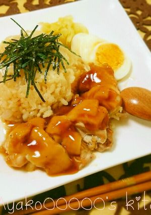 炊飯器で簡単♪甘辛和風カオマンガイ-レシピのメイン写真