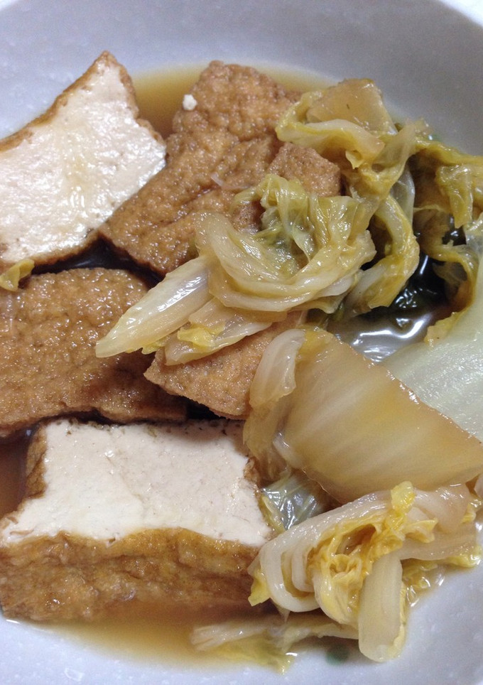 厚揚げと白菜の煮物-レシピのメイン写真