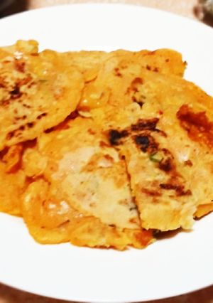 キムチーズ入りマヨチヂミ-レシピのメイン写真