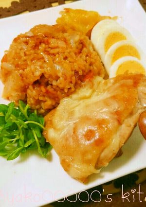 炊飯器で♪洋風トマトチーズカオマンガイ-レシピのメイン写真