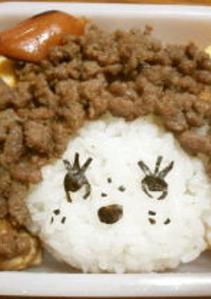 キャラ弁「モンチッチ」-レシピのメイン写真